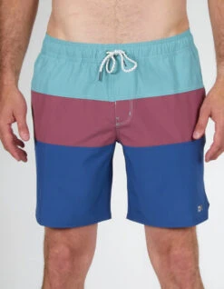 SALTY CREW BEACONS 2 PLUM ELASTIC BOARDSHORTS 18" -Ride The Boards salty crew beacons 2 plum elastic boardshorts 18