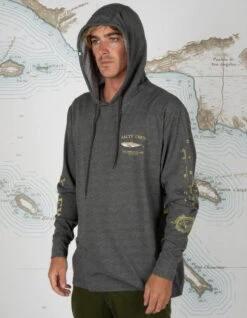 SALTY CREW BRUCE HOOD TECH TEE CHARCOAL 7 SALTY CREW BRUCE HOOD TECH TEE CHARCOAL -Ride The Boards salty crew bruce hood charcoal tech tee charcoal 2