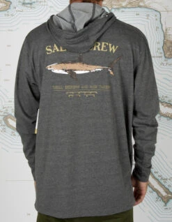 SALTY CREW BRUCE HOOD TECH TEE CHARCOAL 8 SALTY CREW BRUCE HOOD TECH TEE CHARCOAL -Ride The Boards salty crew bruce hood charcoal tech tee charcoal 3