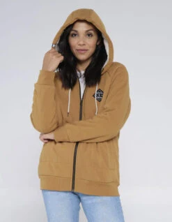 SALTY CREW SEEKING SHERPA HOODY WORKWEAR BROWN -Ride The Boards salty crew seeking sherpa hoody workwear brown