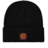 SANTA CRUZ CLASSIC LABEL DOT BEANIE BLACK