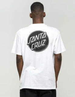 SANTA CRUZ CONTRA DOT MONO T-SHIRT WHITE