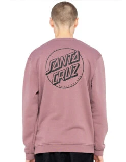 SANTA CRUZ OPUS DOT STRIPE CREW WASHED GRAPE -Ride The Boards santa cruz opus dot stripe crew felpa washed grape 2