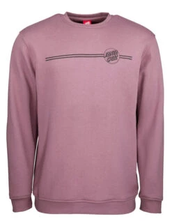 SANTA CRUZ OPUS DOT STRIPE CREW WASHED GRAPE -Ride The Boards santa cruz opus dot stripe crew felpa washed grape 4