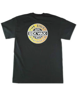 SEX WAX T-SHIRT FADE BLACK -Ride The Boards sex wax t shirt fade black 1