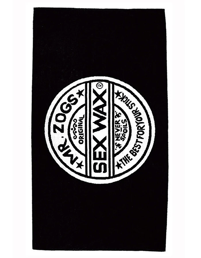 SEXWAX BEACH TOWEL BLACK XL 1 SEXWAX BEACH TOWEL BLACK XL