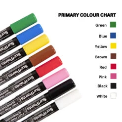 SURF PAINTS PRIMARY SET 4MM 9 SURF PAINTS PRIMARY SET 4MM -Ride The Boards surf paints primary set pennarelli per personalizzare la tua tavola 3