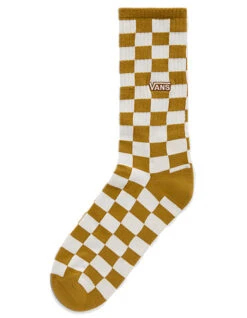 VANS CHECKERBOARD CREW II SOCKS BROWN