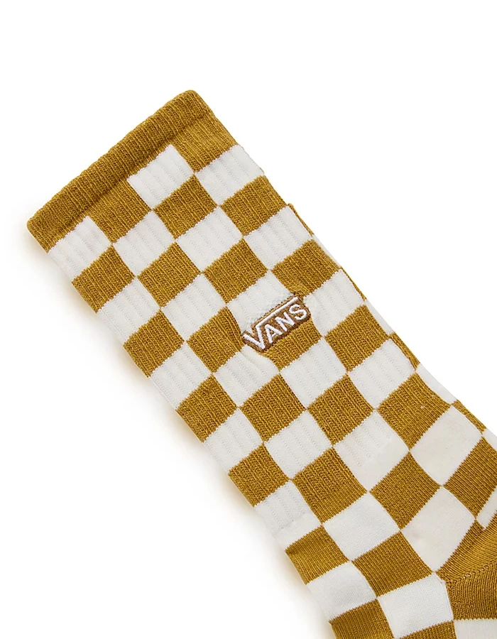 VANS CHECKERBOARD CREW II SOCKS BROWN 2 VANS CHECKERBOARD CREW II SOCKS BROWN - Image 2