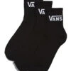 VANS CLASSIC HALF CREW SOCKS 3 PAIRS BLACK