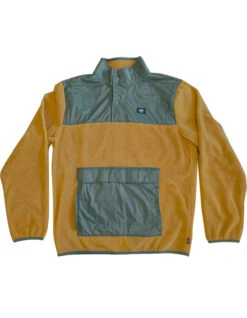 VANS MAMMOTH PULLOVER BROWN GREEN -Ride The Boards vans felpa mammoth brown green 1