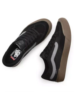 VANS BERLE PRO SKATE SHOES BLACK -Ride The Boards vans scarpe berle pro black 1