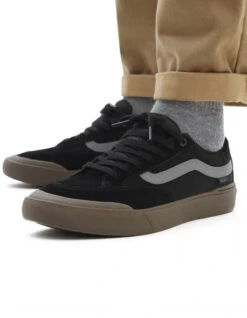 VANS BERLE PRO SKATE SHOES BLACK -Ride The Boards vans scarpe berle pro black 2