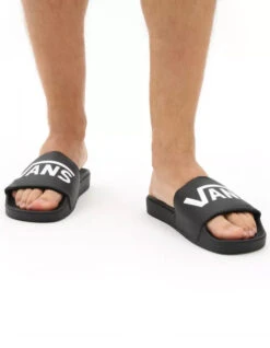 VANS SLIDE-ON SANDALS BLACK -Ride The Boards vans scarpe ciabatte black slide on 5