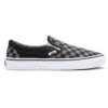 VANS CHECKERBOARD CLASSIC SLIP-ON SHOES BLACK PEWTER