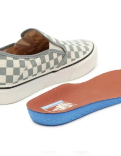 VANS CHECKERBOARD CLASSIC SLIP-ON SHOES GREEN 10 VANS CHECKERBOARD CLASSIC SLIP-ON SHOES GREEN -Ride The Boards vans scarpe classic slip on checkerboard methyl 2