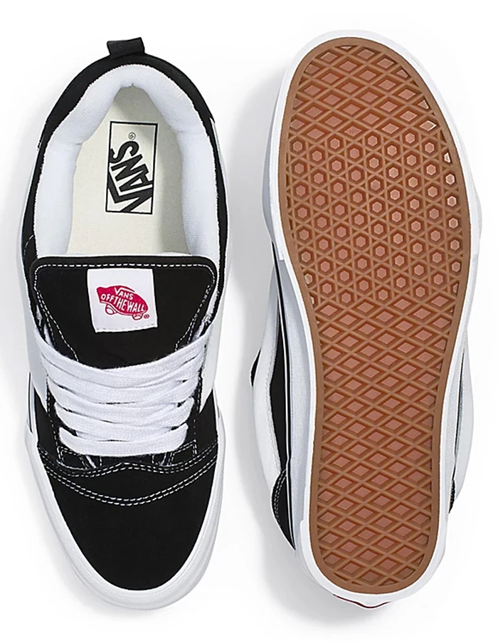 VANS KNU SKOOL SHOES BLACK TRUE WHITE 3 VANS KNU SKOOL SHOES BLACK TRUE WHITE - Image 3