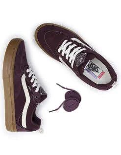 VANS KYLE WALKER SHOES PURPLE -Ride The Boards vans scarpe kyle walker suede gum wine 1