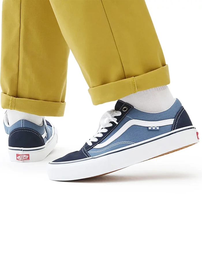 VANS SKATE OLD SKOOL SHOES BLUE NAVY 10 VANS SKATE OLD SKOOL SHOES BLUE NAVY - Image 10
