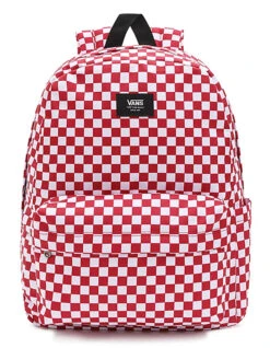 VANS OLD SKOOL CHECK BACKPACK WHITE RED