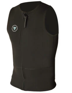 VISSLA FRONT ZIP VEST 2MM BLACK
