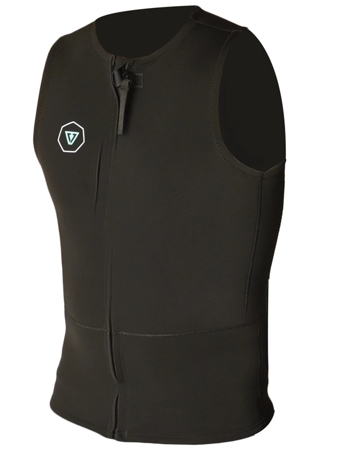 VISSLA FRONT ZIP VEST 2MM BLACK 1 VISSLA FRONT ZIP VEST 2MM BLACK