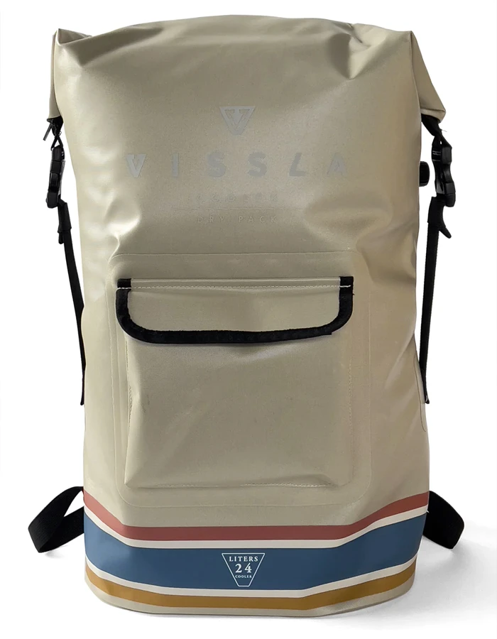 VISSLA ICE SEAS COOLER 24L DRY BACKPACK KHAKI 1 VISSLA ICE SEAS COOLER 24L DRY BACKPACK KHAKI