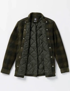 VOLCOM BOWERED FLEECE LONG SLEEVE SHIRT BISON 9 VOLCOM BOWERED FLEECE LONG SLEEVE SHIRT BISON -Ride The Boards volcom bowered camicia in pile bison