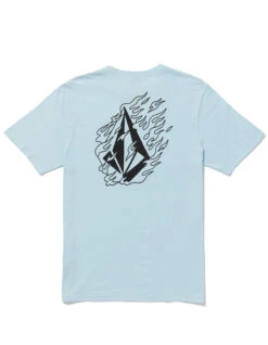 VOLCOM FIREFIGHT SHORT SLEEVE TEE MISTY BLUE 12 VOLCOM FIREFIGHT SHORT SLEEVE TEE MISTY BLUE -Ride The Boards volcom firefight t shirt misty blue 1