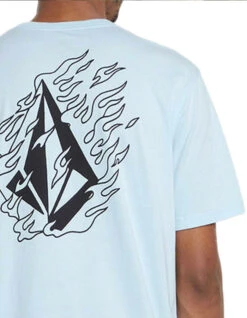 VOLCOM FIREFIGHT SHORT SLEEVE TEE MISTY BLUE 11 VOLCOM FIREFIGHT SHORT SLEEVE TEE MISTY BLUE -Ride The Boards volcom firefight t shirt misty blue 5