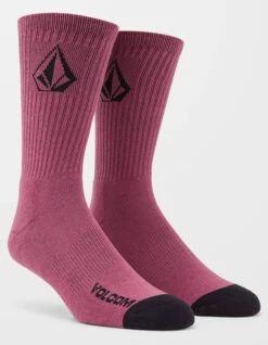VOLCOM FULL STONE SOCKS WHITE 3 PACK AGAVE -Ride The Boards volcom full stone calzini pacco da 3 agave 2