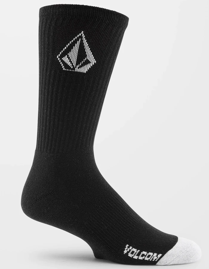 VOLCOM FULL STONE SOCKS BLACK 3 PACK 3 VOLCOM FULL STONE SOCKS BLACK 3 PACK - Image 3