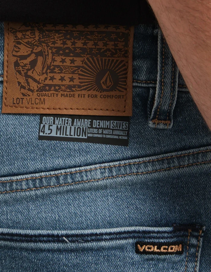 VOLCOM SOLVER DENIM JEANS OLD TOWN INDIGO 7 VOLCOM SOLVER DENIM JEANS OLD TOWN INDIGO - Image 7